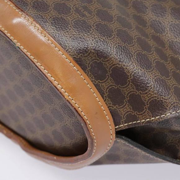 CELINE Macadam Canvas Shoulder Bag PVC Leather Brown Auth 92566 - Picture 14 of 16